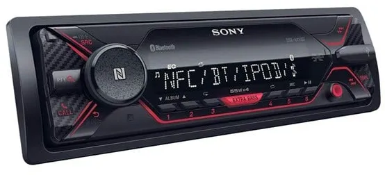 Sony DSX-A410BT - Bilradio - digital mottagare - instrumentbräda - Single-DIN - Bilradio