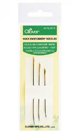 Clover Broderinålar Böjd Spets 3 Storlekar 3 st