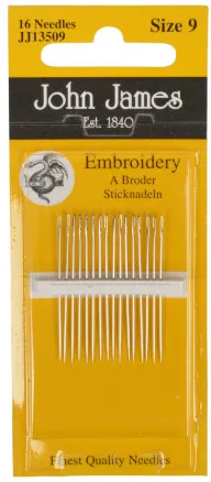 John James Broderinål Storlek 9 - 16 st