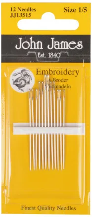 John James Broderinål Storlek 1/5 - 12 st