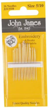 John James Broderinålar Storlek 5/10 - 16 st