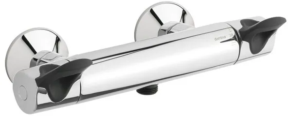 Damixa Thermixa 300 Duschblandare med Care-handtag, Krom/Svart