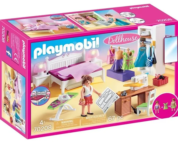 Playmobil Dollhouse - Sovrum med syhörna