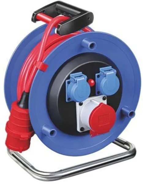 Brennenstuhl kabelvinda CEE 25m 3 uttag 1x400V/16A + 2x230V