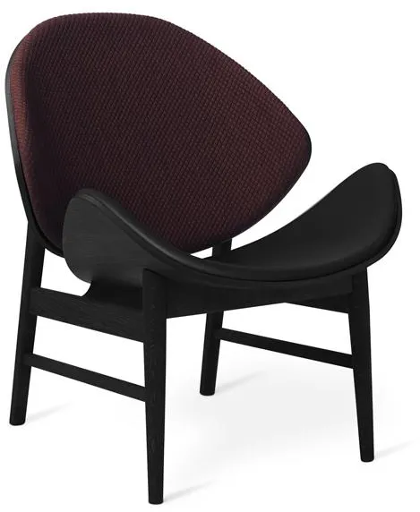 Warm Nordic The Orange fåtölj med sitt- och ryggklädsel Mosaic 682/Svart ek