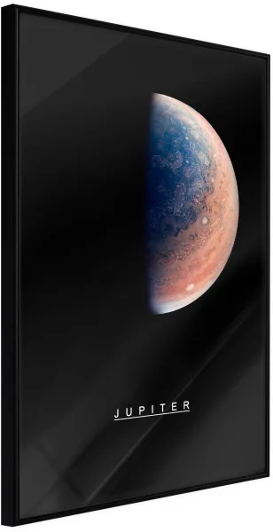 ARTGEIST Affisch med ram - Solsystemet: Svart Jupiter 30x45