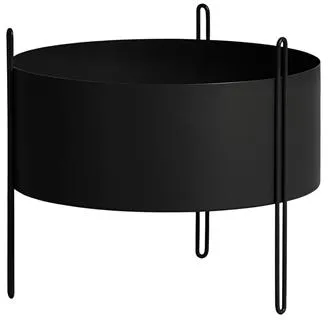 Woud Pidestall Krukväxt Medium Svart