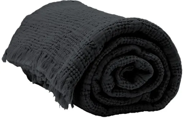 Hilda, Täcke, coal, 170x180 cm