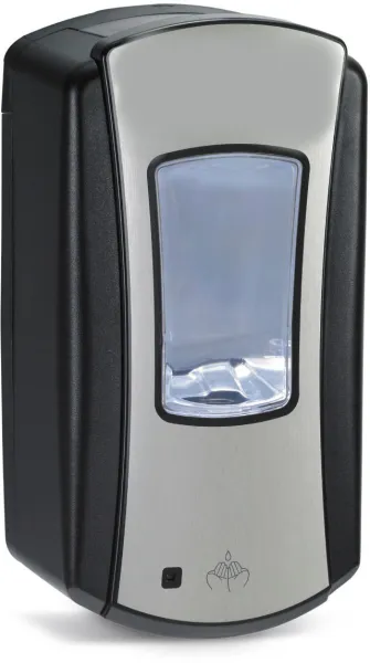 Utgående: Pristine tvåldispenser med sensor, LTX, svart/krom, 1200 ml