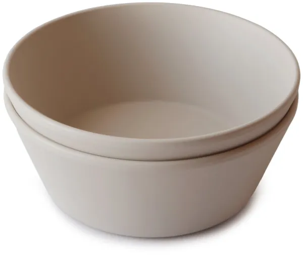 Runda skålar i 2-pack - Vanilla