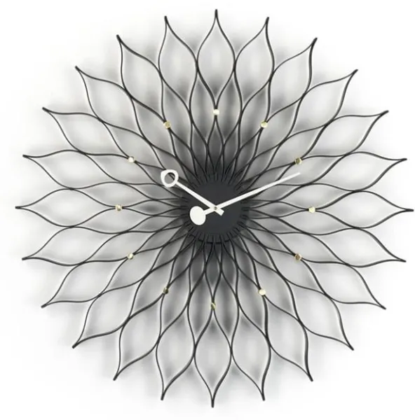 Vitra Sunflower Clock Klocka Svart/Mässing