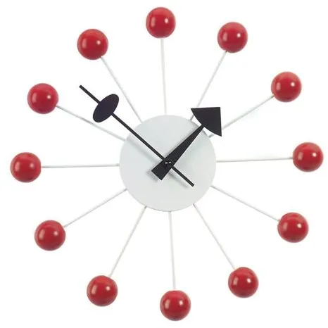 Vitra Ball Clock Klocka Röd
