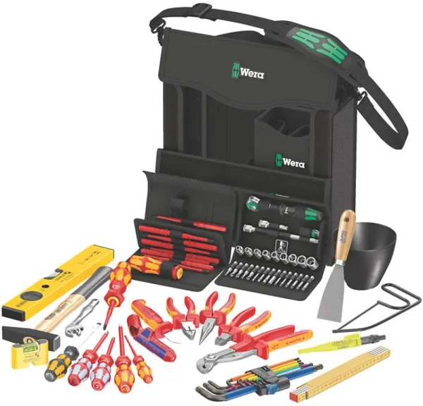Wera 2go E 1 verktygssats för elektriker, 73 delar